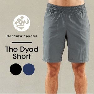 Manduka Dyad Male Yoga Athletic Shorts Gray